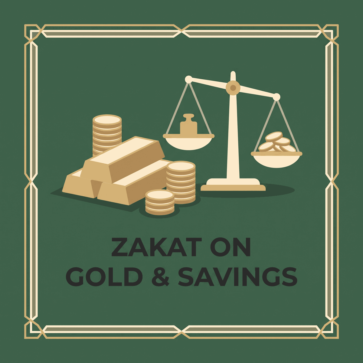 Zakat on gold and savings